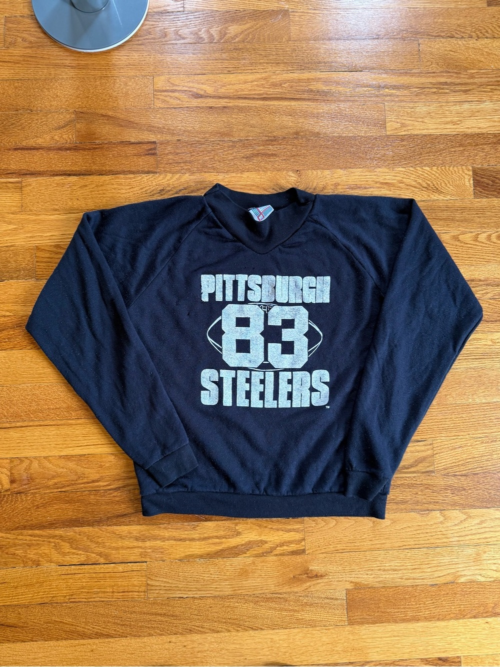 Vintage 80s Pittsburgh Steelers 83 Crewneck, Football Sweatshirt (Youth Large)